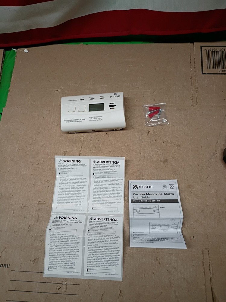 Kidde Carbon Monoxide Detector with 10-Year Battery, Digital Display,