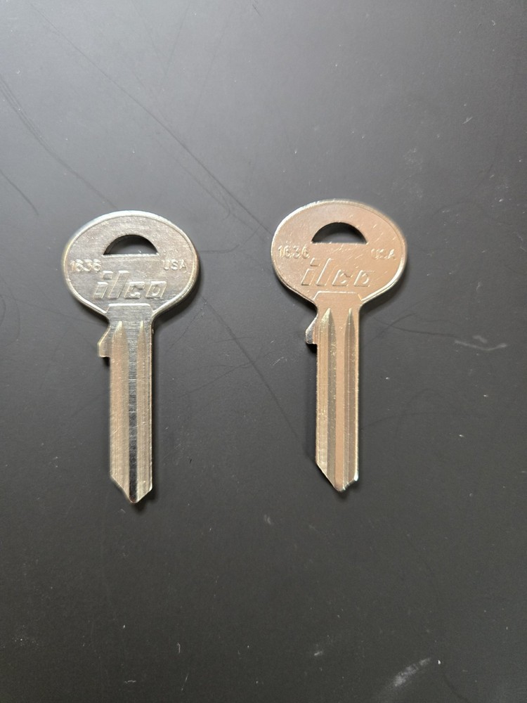 Quantity 2 - Brinks Security Safe Key Blank 1636 SUN1 Keys Blanks