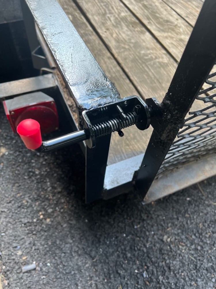 2pcs Spring Loaded Pin Latch Lock for Trailer Tail Gate Ramp Truck Door Fence RV