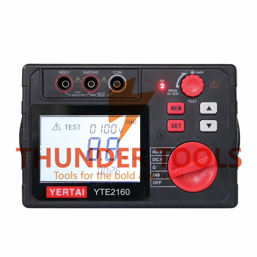 Thunder Tools YERTAI Digital Insulation Resistance Tester