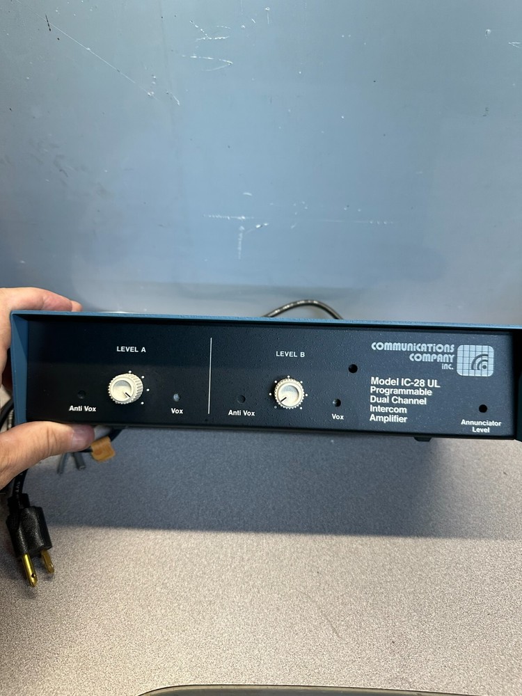 Communications Company Inc Programmable Dual Channel Intercom Amplifier IC-28 UL