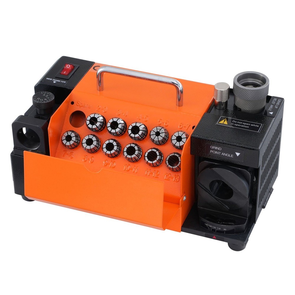 3-13mm Drill Bit Sharpener Grinder with 11 Collets & Precision Sharpening