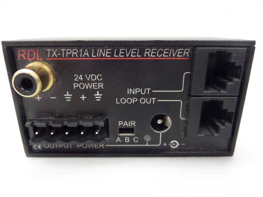 RDL TX-TPR1A Active Single-Pair Line Level Receiver