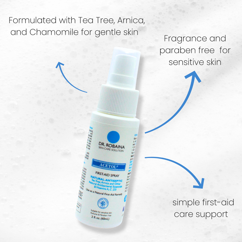 Dr. Robaina Acetol First-Aid Spray 2 fl oz – Natural-Antiseptic