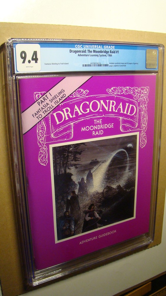 MODULE - MOONBRIDGE RAID *CGC 9.4 WHITE* OLD SCHOOL DUNGEONS DRAGONS 1984