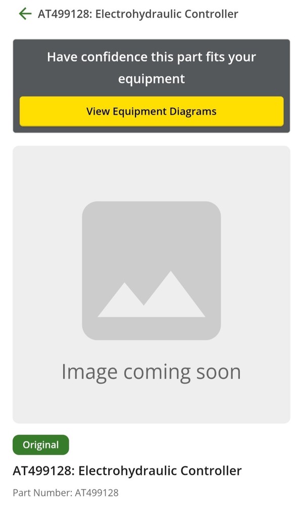 AT499128 ELECTROHYDRAULIC CONTROLLER - FOR JOHN DEERE