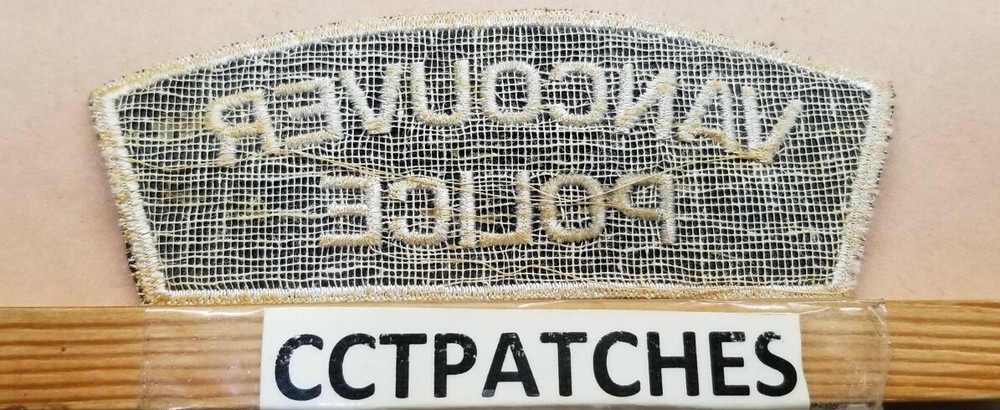 VANCOUVER, CANADA POLICE SHOULDER PATCH