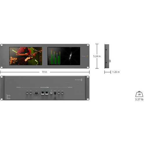 SmartScope Duo 4K Rack-Mounted Dual 6G-SDI