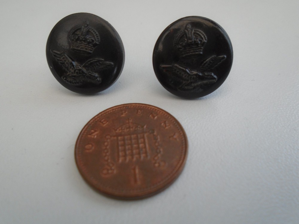 WW2 ROYAL AIR FORCE, RAF SHOULDER BOARD BUTTONS (Extra Long Shank)