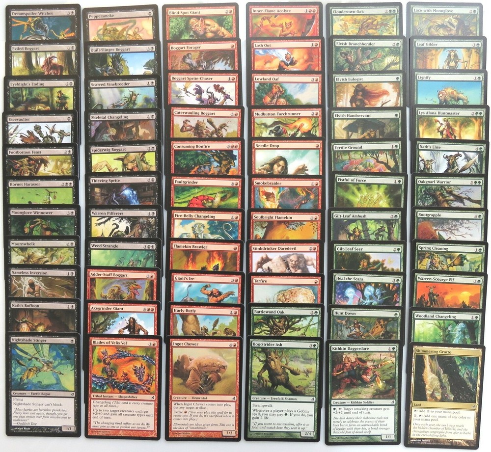 LORWYN ~ Complete 121 Card COMMON SET MtG ponder spellstutter sprite springleaf
