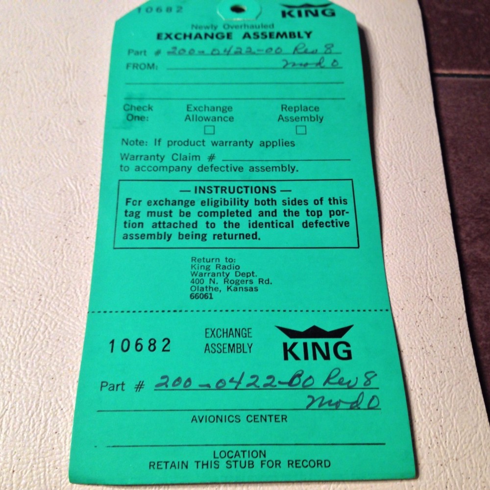 King KDM-705A Encoder Board 200-0422-00, NOS