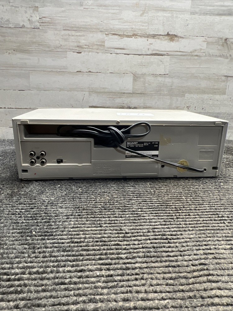 Used Sharp RT-100 Stereo Cassette Deck Dolby System - Powers On