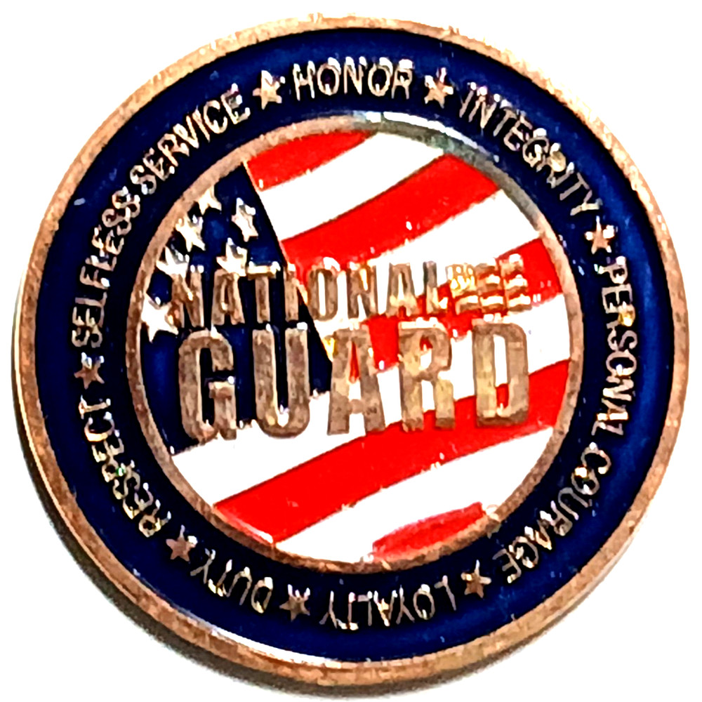 National Guard Eagle Coin Commitment Pledge 1.75"