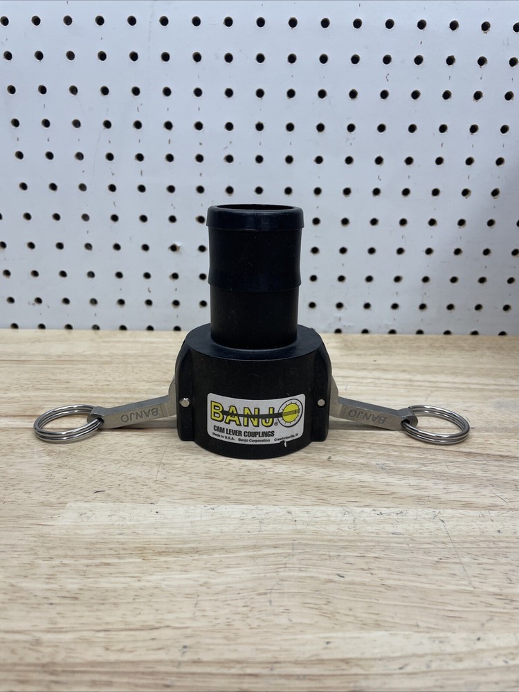 200C BANJO Cam Lever Coupling-BLACK Polypropylene