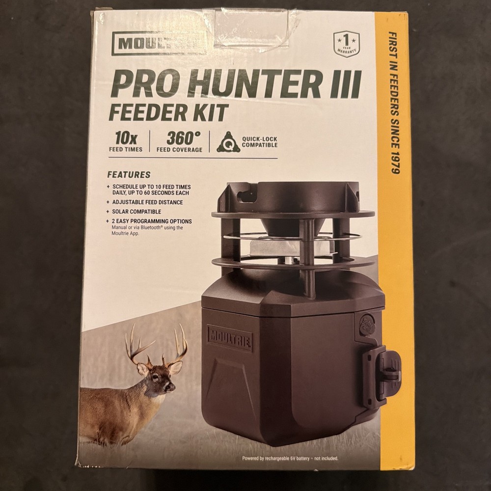 Pro Hunter II Programmable Quick -lock Feeder Kit, Black (MFG-13448)