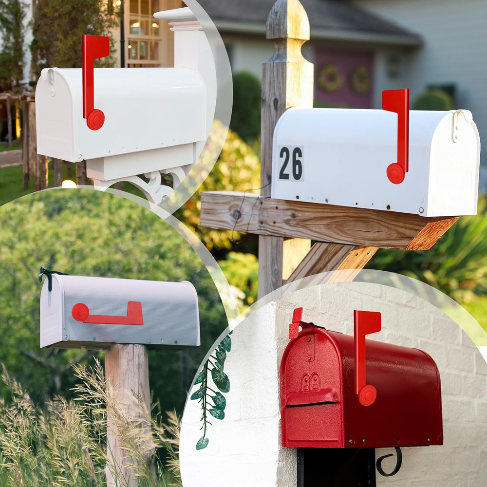 Mailbox Replacement Flag Kit Mailbox Red Flag Holder Professional Mailbox...
