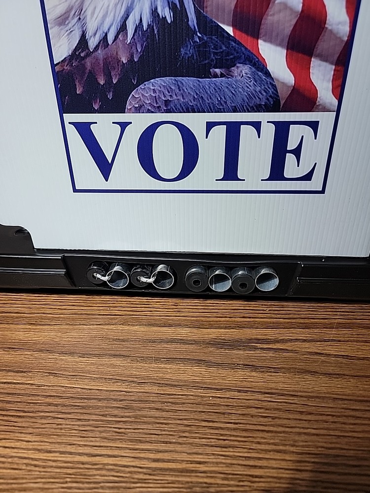 Starfire Mobile Voting Booth Folding Heavy Duty Writing Surface, Patriotic Eagle