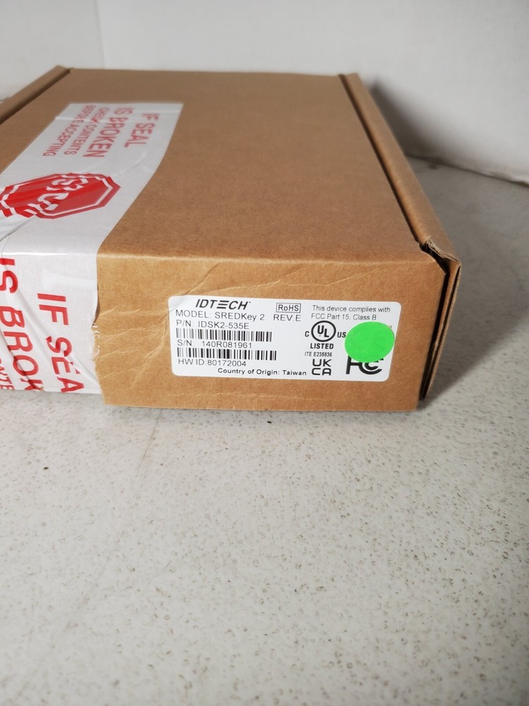 ID Tech SREDKey 2 with MSR USB KB XMLFormat IDSK2-535E New #69