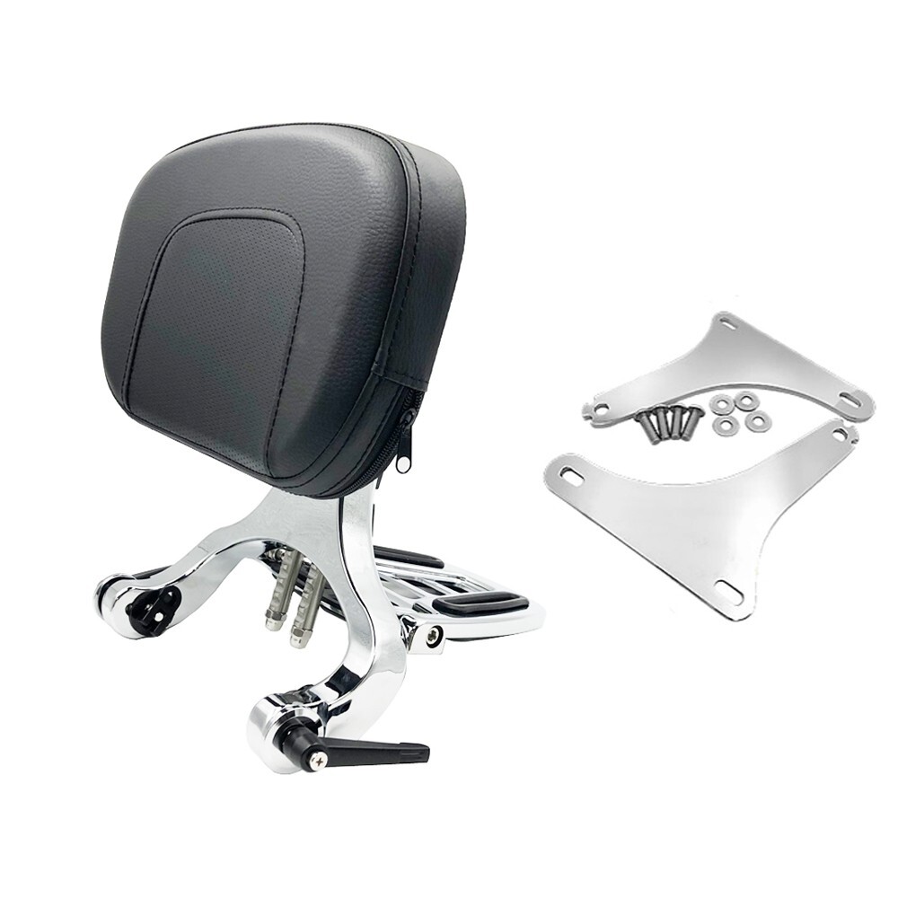 Multi-Purpose Driver Passenger Backrest For Harley Slim Deluxe Heritage 01-17