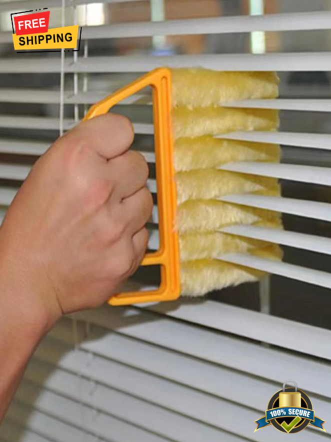 Plastic Shutter Cleaning Brush with Modern Handle Design for Home & Kitchen