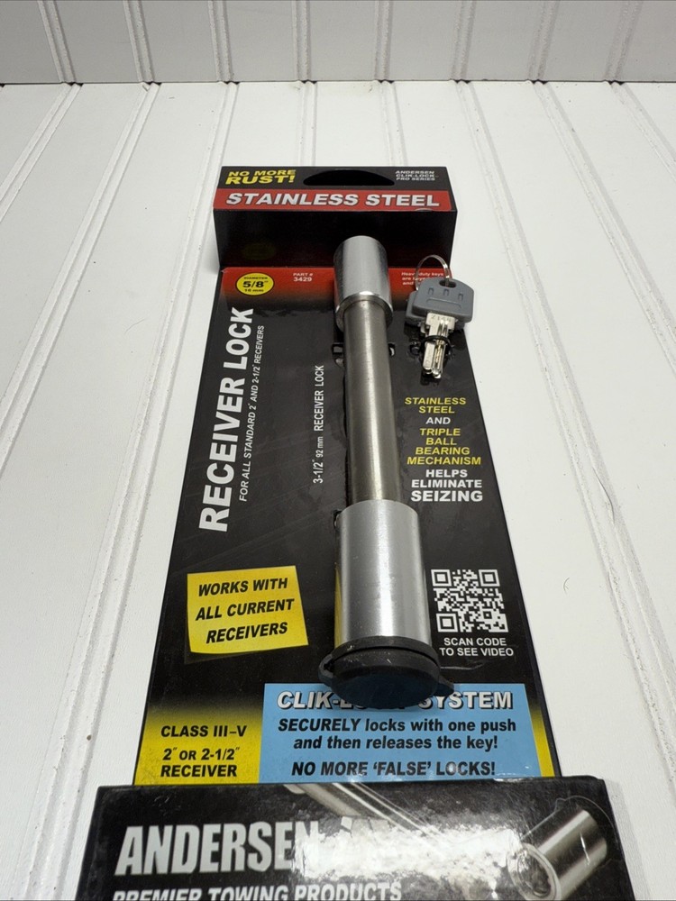 Andersen 3429 5/8" Receiver Lock - NEW