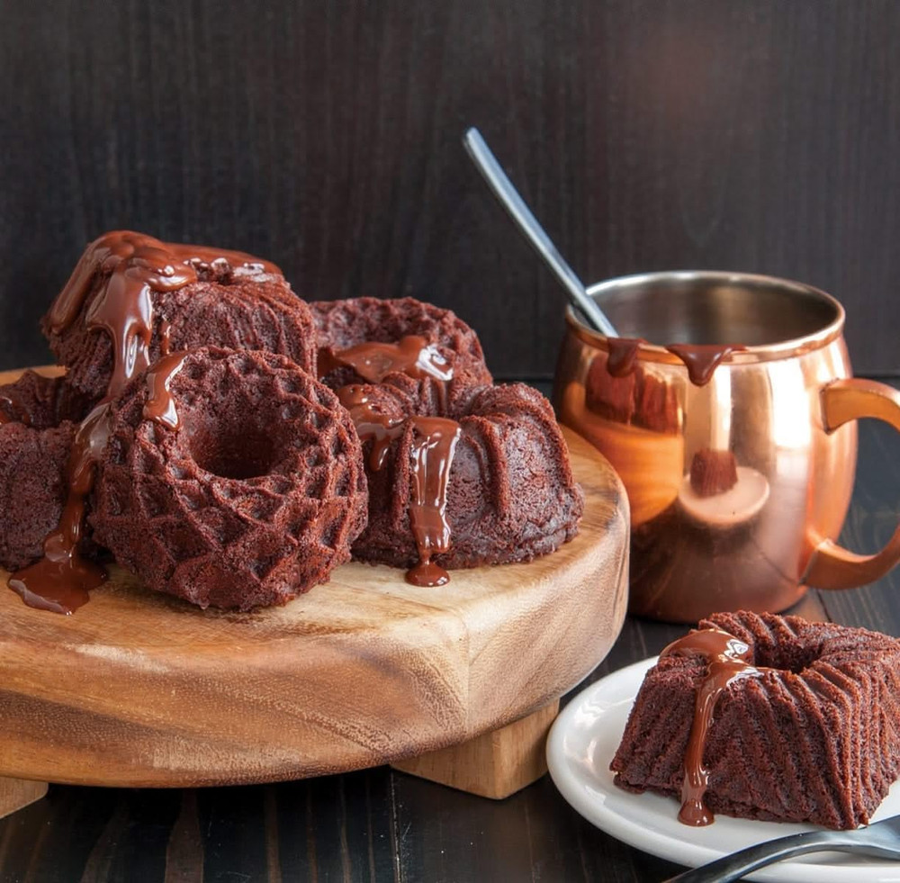 Geo Bundtlette, 3.5 Cups , Gold