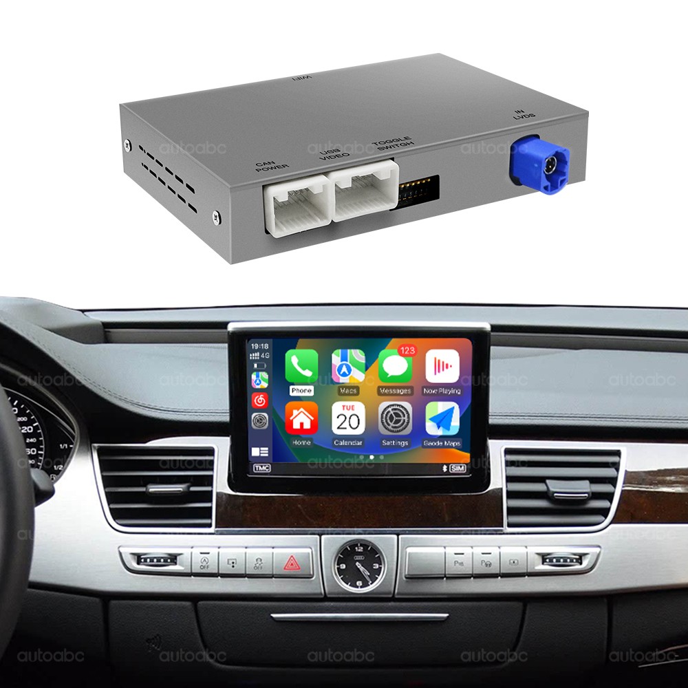 Wireless Carplay Android Auto Interface Retrofit Decoder For Audi A8 2011-2017