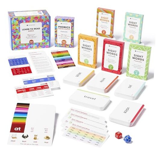 Ultimate Learn to Read Bundle (620 Sight Words, 122 6 Pack Ultimate Set + Dice