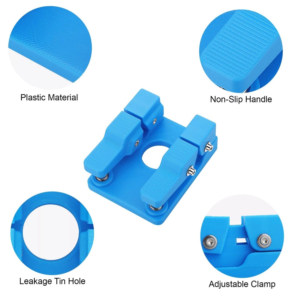 Blue Adjustable Plastic Welding Soldering Station Silicone Wire Clamp Bracket
