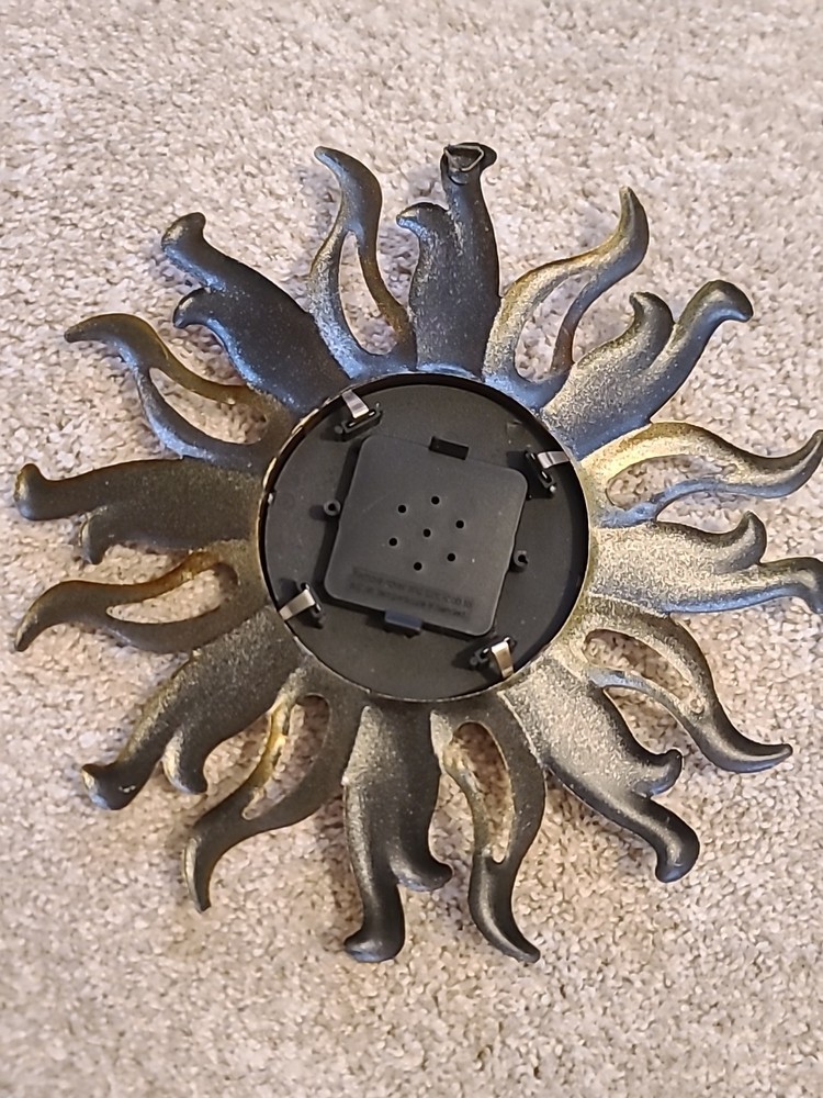 Vintage Celestial Style Sun Temperature Decor 10" - UNTESTED