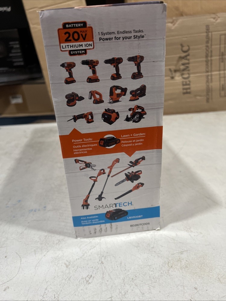 BLACK+DECKER 20v 2-Tool Power Tool Combo Kit, New Drill /driver & Mouse Sander