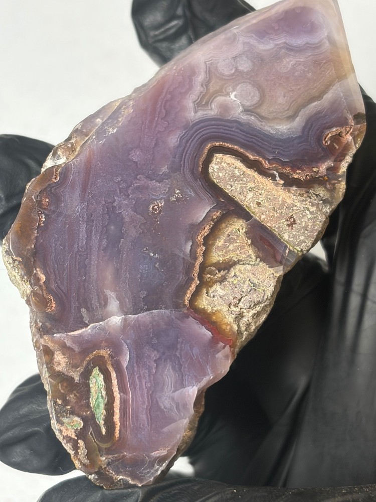 Rare Royal Aztec Lace Agate polished