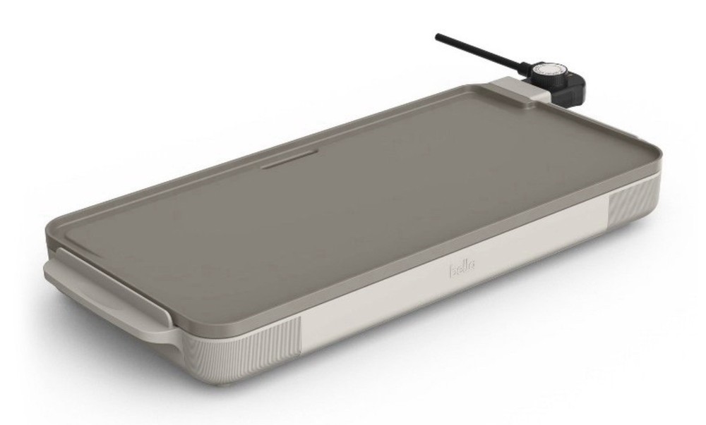 Bella 12" x 22" XL Griddle with Warming Tray Cooking Surface