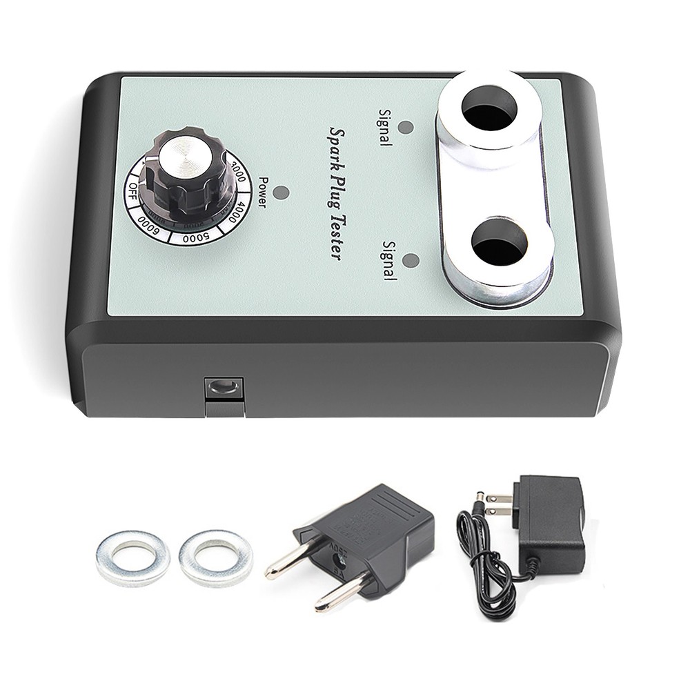 Protable 2 Plug Car Spark Plug Tester 12V Gasoline Ignition Plug Diagnostic Tool