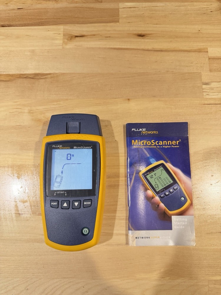 FLUKE NETWORKS MICROSCANNER 2 CABLE VERIFIER TESTER (TESTED)