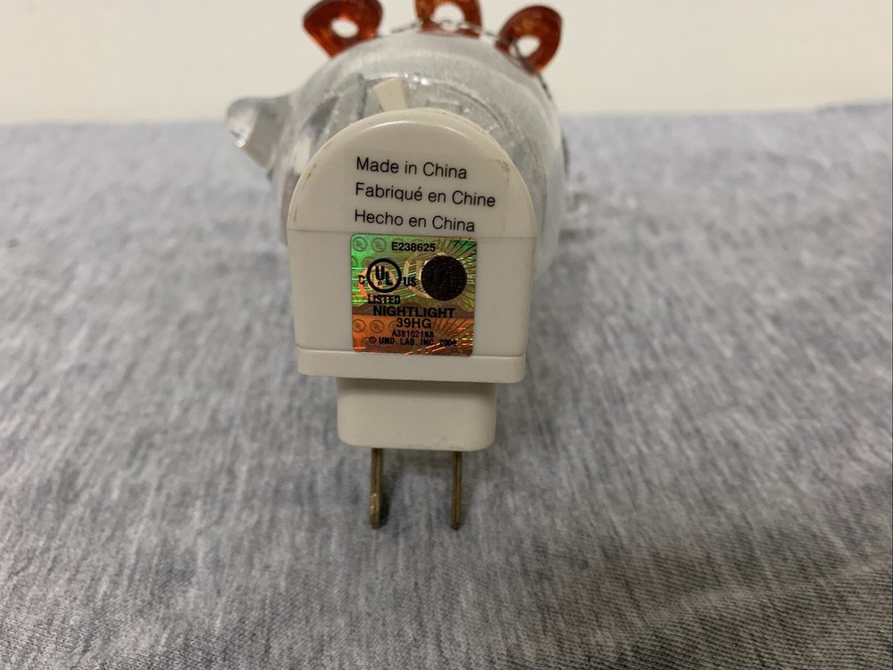 Vintage 2008 Eulit Acrylic Halloween Boo Ghost Nightlight Working