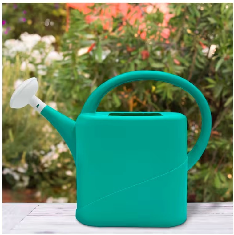 Spring Green Plastic Watering Can, 2 Gal.