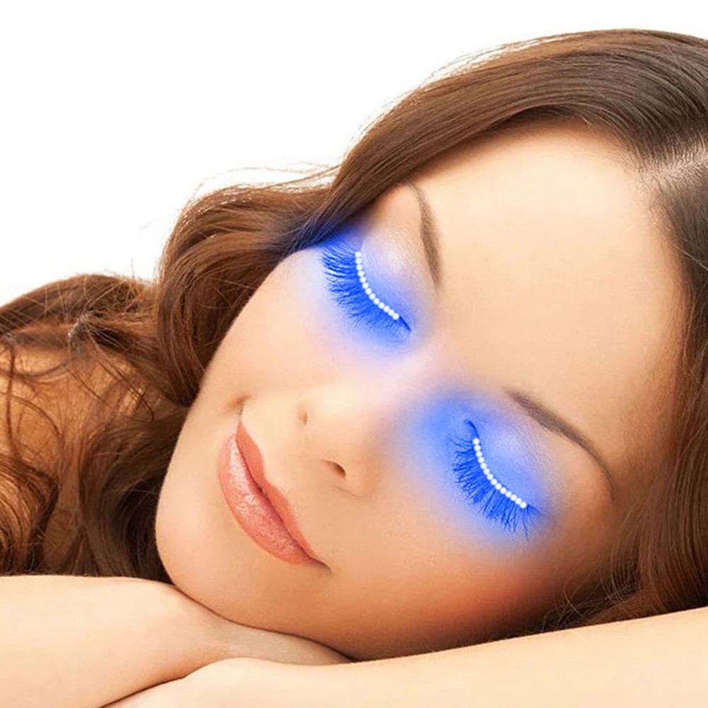 LED False Eyelashes Light Lightweight Stylish Reliable Luminous False Eyelashes↑