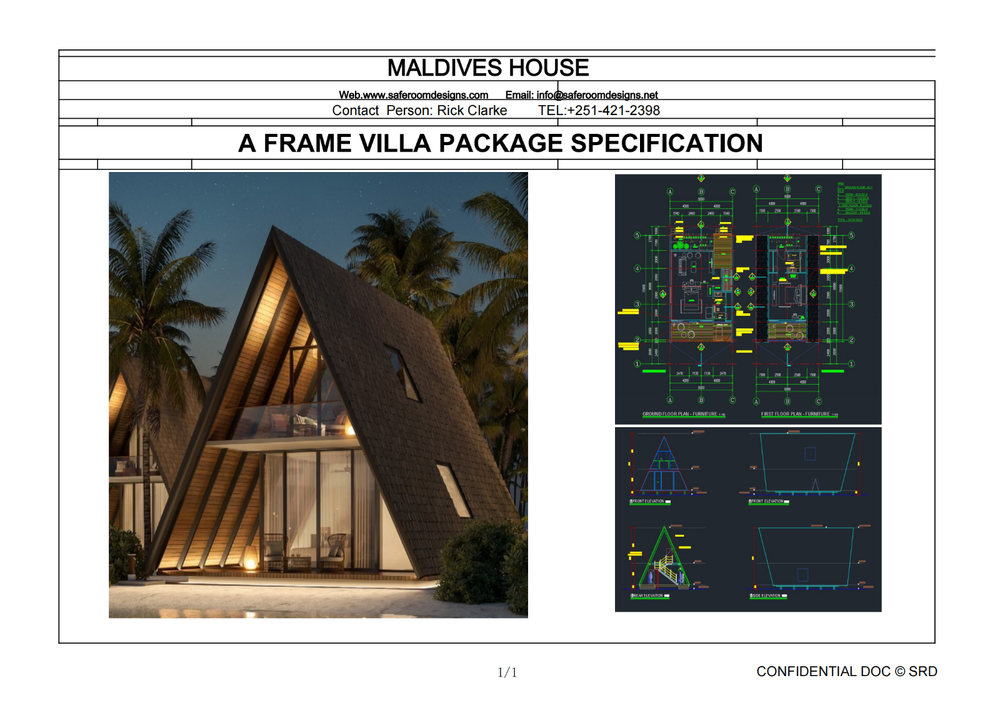 Maldives "A" Frame House Catalog