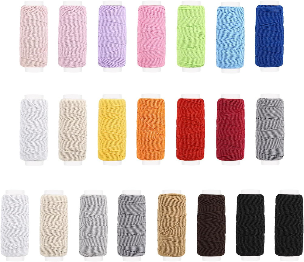 22 PCS Elastic Thread Sewing Machine 0.6Mm 20M Elastic Sewing Thread Sewing DIY