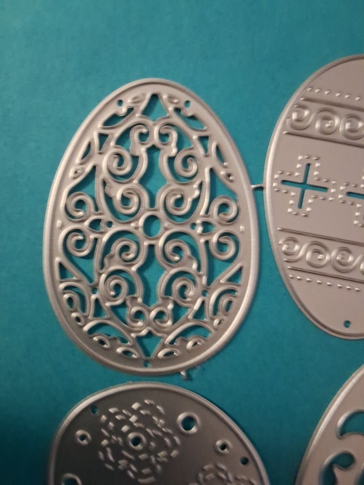 Metal Dies EASTER EGGS 4 Dies