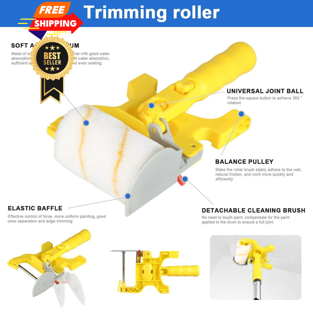 30PCS Paint Roller Kit with Extension Pole-2 to 4 FT,Wall 16inch, Multiple