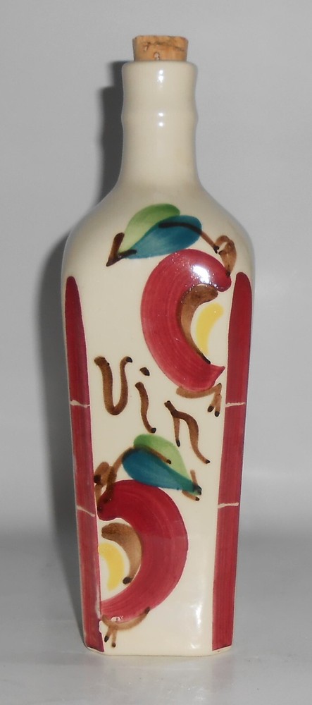 Purinton Pottery Apple Large Vinegar Bottle