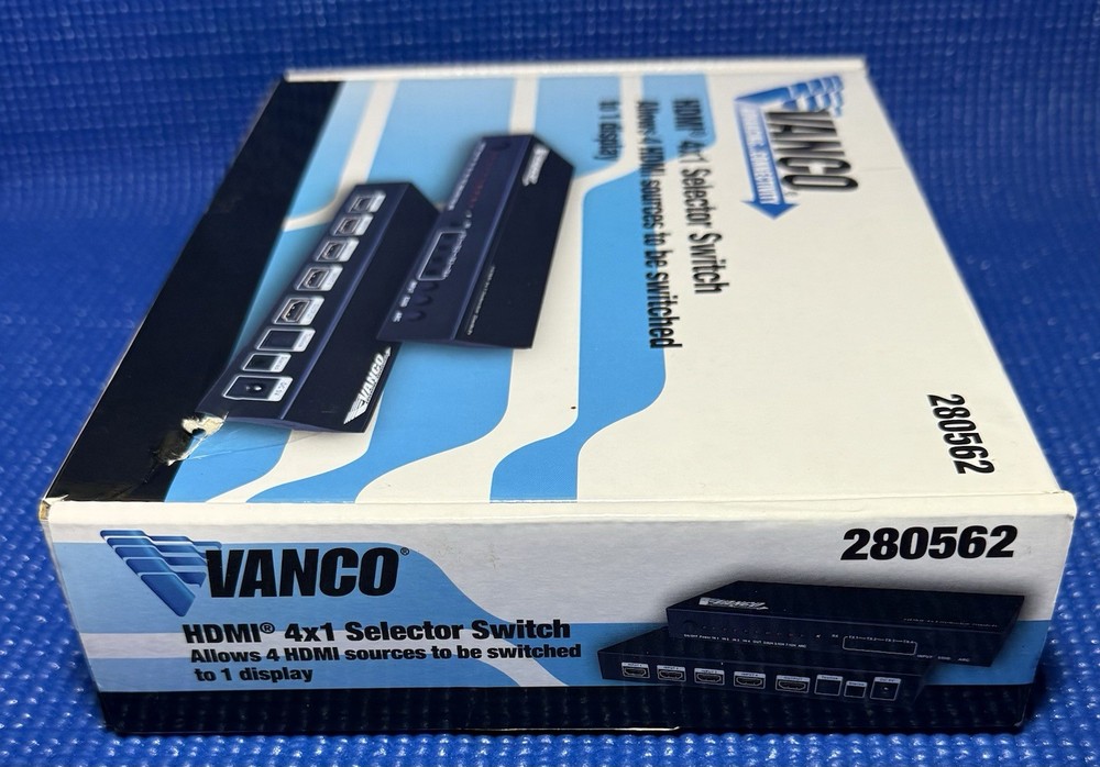 VANCO HDMI 4x1 Selector Switch 280562 New Open Box