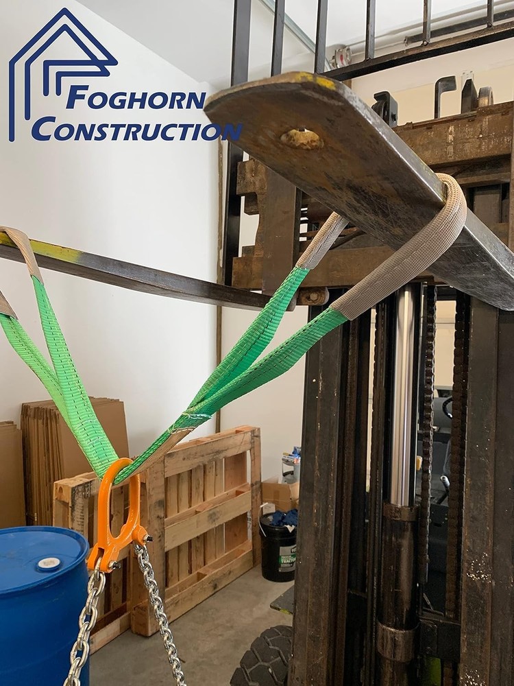 Chain Hoist for 55 Gallon Drums with Loop Sling for Enhanced Lifting Flexibility