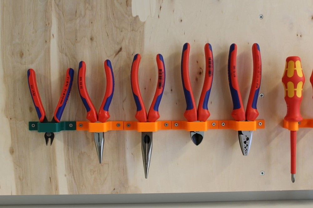 Pliers Wall Mount Organizer - Knipex Compatible Tool Holder for Workshop Garage