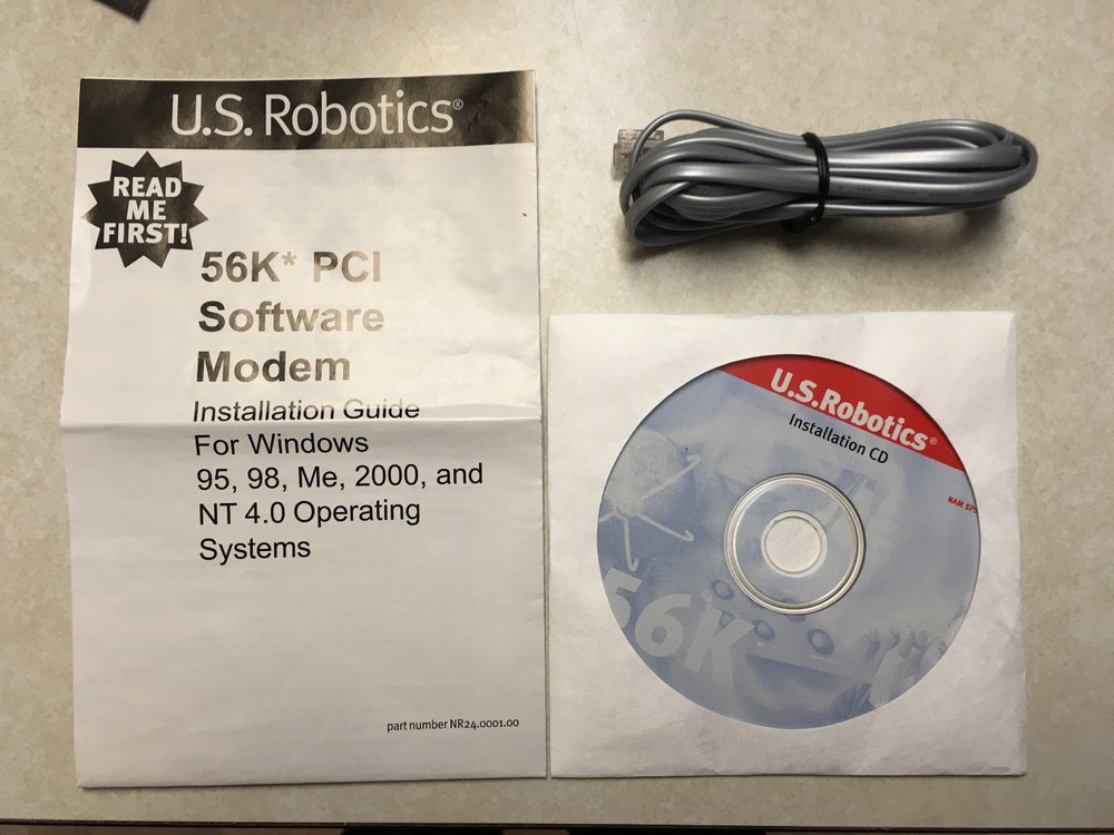 US Robotics Modem Card 56k pci Model 5600