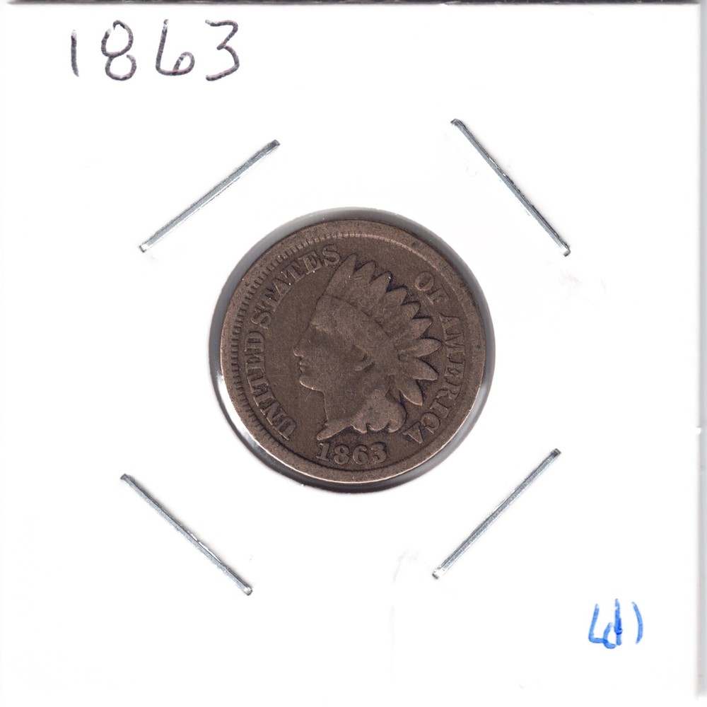 1863 1C Indian Head Cent