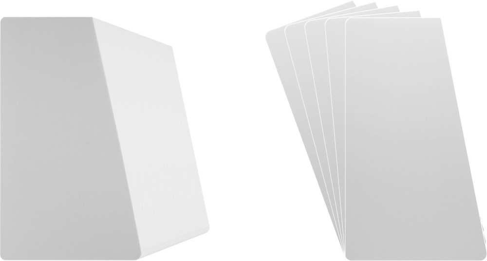(300) Comic Book Bin Index Divider Cards - Sloped 7"x12" - White Eco 20mil Thick