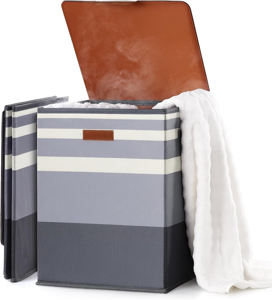 Foldable 40L Large Towel Warmer Bucket，360° Even Heating SPA Gradient Grey